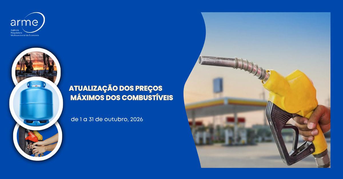 Atualização dos preços máximos dos combustíveis de 1 a 31 de outubro de 2026